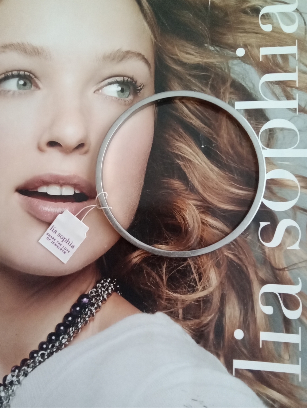 Crystal Bling Matte Silver Bangle M - Picture 4 of 4
